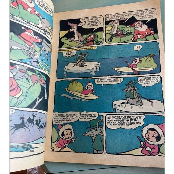 VINTAGE DC COMICS C-24 RUDOLPH THE RED NOSED REINDEER CHRISTMAS ISSUE DEC. 1973 - Picture 7 of 8